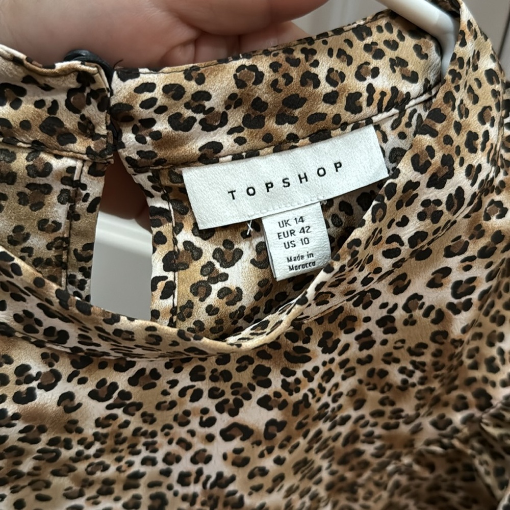 Top Shop Animal print Ruffle - Picture 4 of 4